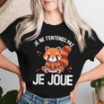 Panda Roux Gamer Pour Homme T-shirt femme Cadeaux pour elle