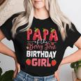 Papa Of The Berry First Birthday Of Girl Strawberry Dad Women T-shirt Gifts for Her