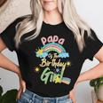 Papa Of The Birthday Girl Regenbogen Passende Familie T-shirt Frauen Geschenke für Sie