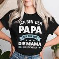 Papa Ich Bin Wie Mama Nur Schchlefach Papa Family S T-shirt Frauen Geschenke für Sie