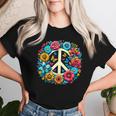Peace Love Groovy Peace Sign Women T-shirt Gifts for Her