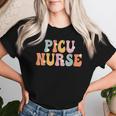 Picu Nurse Week Groovy Appreciation Day For For Work Women T-shirt Gifts for Her