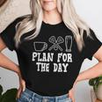 Plan For The Day Coffee Lacrosse Beer Lax Drinking Women Women T-shirt Gifts for Her