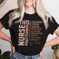 This Practitioner Nurse Black History Month Melanin Nursing Women T-shirt Gifts for Her