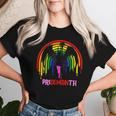 Pride Month Demon Pridemonth Demon Rainbow Cool Lgbt Women T-shirt Gifts for Her
