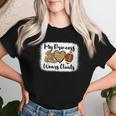 My Princess Wears Cleats Football Mom Leopard Football Girl Women T-shirt Gifts for Her