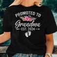 Promoted To Grandma 2024 First Time New Grandma Pregnancy Women T-shirt Gifts for Her