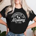 Promoted To Mommy Est 2024 New Mom First Mommy Women T-shirt Gifts for Her