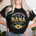 Promoted To Nana Est 2023 Pregnancy New Mom Mother Day Women T-shirt Gifts for Her