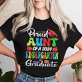 Proud Aunt Of A 2024 Kindergarten Graduate Women T-shirt Gifts for Her