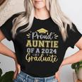 Proud Auntie Of A 2024 Graduate Senior Graduation Women Women T-shirt Gifts for Her