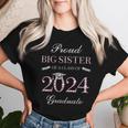 Proud Big Sister Of A Class Of 2024 Graduate Women T-shirt Gifts for Her