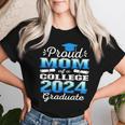 Proud Mom Of 2024 College Graduate Family 24 Graduation Women T-shirt Gifts for Her
