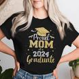 Proud Mom Of A Class Of 2024 Graduate Senior Graduation Women T-shirt Gifts for Her