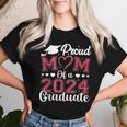 Proud Mom Of A Class Of 2024 Graduate Mom Senior 2024 Mother Women T-shirt Gifts for Her