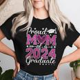 Proud Mom Of A Class Of 2024 Graduate 2024 Senior Mom 2024 Women T-shirt Gifts for Her