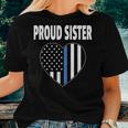 Proud Sister Of Police Officer Law Enforcement Support Women T-shirt Gifts for Her