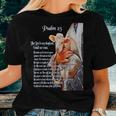Psalm 23 Christian Bible Scripture The Lord Is My Shepherd Women T-shirt Gifts for Her