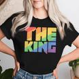 Rainbow Lgbtq Drag King Women T-shirt Gifts for Her
