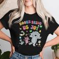 Read Book Cute School Teacher Librarian Elephant Pigeon Women T-shirt Gifts for Her