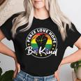 Regenbogen Flag Pride Lgbtq Peace Love Hope Be Kind Pride T-shirt Frauen Geschenke für Sie