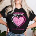 Remembrance In Memory Of My Mom Pink Breast Cancer Awareness Women T-shirt Gifts for Her