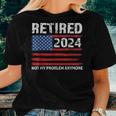 Retired 2024 Decoration Retirement Women T-shirt Gifts for Her