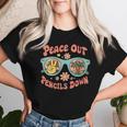 Retro End Of School Year Teacher Summer Last Day Women T-shirt Gifts for Her