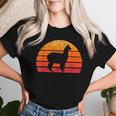 Retro Llama Alpaca Lover Vintage Llama Women T-shirt Gifts for Her
