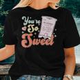 Retro Nurse Valentines Day D10w Icu Rn Er Ed You're So Sweet Women T-shirt Gifts for Her