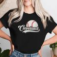 Retro Vintage Ohio Hometown Pride Cleveland Baseball Sports Women T-shirt Gifts for Her