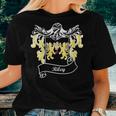 Riley Coat Of Arms Surname Last Name Family Crest Women T-shirt Gifts for Her