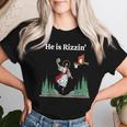 He Is Rizzin' Jesus Basketball Christian Good Friday Easter Women T-shirt Gifts for Her