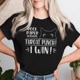 Rock Paper Scissors Throat Punch Cat Lover Cat Mom Cat Dad Women T-shirt Gifts for Her