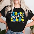 Rock Your Socks Down Syndrome Awareness Day Groovy Wdsd Women T-shirt Gifts for Her