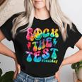 Rock The Test Testing Day Retro Motivational Teacher Student Women T-shirt Gifts for Her