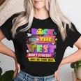 Rock The Test Testing Day Retro Motivational Teacher Student Women T-shirt Gifts for Her
