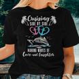 Romantic Cruising Husband Wife Ship Couple Cruise Women T-shirt Gifts for Her