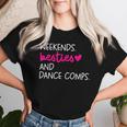 Weekends Besties Dance Comps Cheer Dance Mom Daughter Girls Women T-shirt Gifts for Her