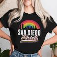 San Diego Pride Lgbt Lesbian Gay Bisexual Rainbow Lgbtq Women T-shirt Gifts for Her