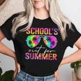 Schools Out For Summer Tie Dye Last Day Of School Teacher Women T-shirt Gifts for Her