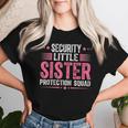 Security Little Sister Protection Squad Boys Brother Women T-shirt Gifts for Her
