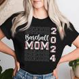 Senior Mom 2024 Class Of 2024 Baseball Mom Graduation 2024 Women T-shirt Gifts for Her