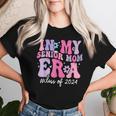 In My Senior Mom Era Class Of 2024 Groovy Senior Mom 2024 Women T-shirt Gifts for Her