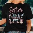 Sister Of The 1St Birthday Girl Sister In Onderland Family Women T-shirt Gifts for Her