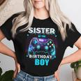 Sister Of The Birthday Boy Matching Video Game Birthday Women T-shirt Gifts for Her