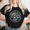 Sisters Trip 2024 Weekend Vacation Matching Besties Women T-shirt Gifts for Her