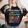 So Long 2Nd Grade Happy Last Day Of School Class Of 2024 Women T-shirt Gifts for Her
