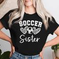 Soccer Sister Matching Family Soccer Women T-shirt Gifts for Her