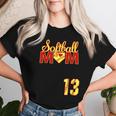 Softball Mom Mother's Day 13 Fastpitch Jersey Number 13 Women T-shirt Gifts for Her